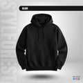 Premium Solid Hoodie - Black